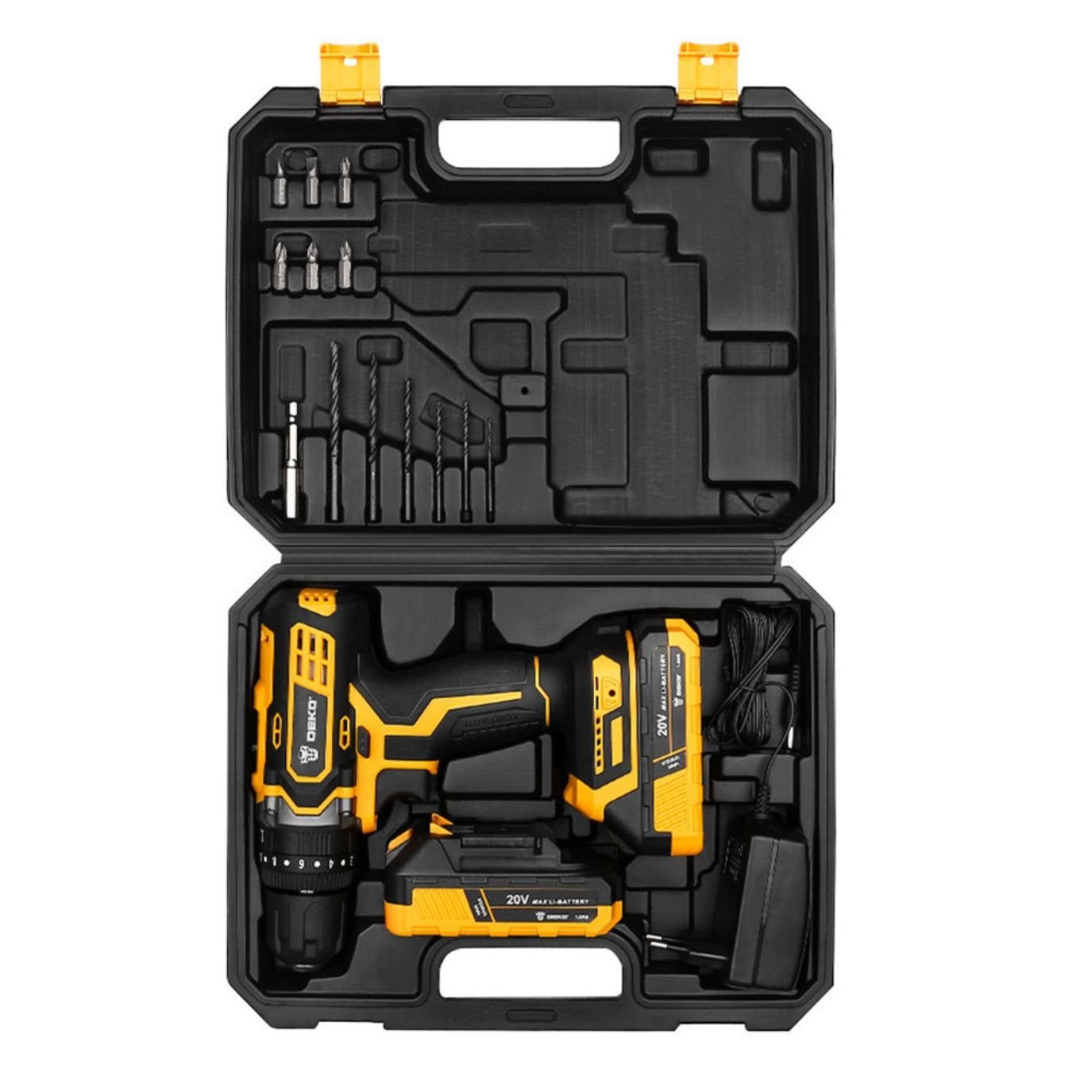 Maleta DEKO aberta com kit completo